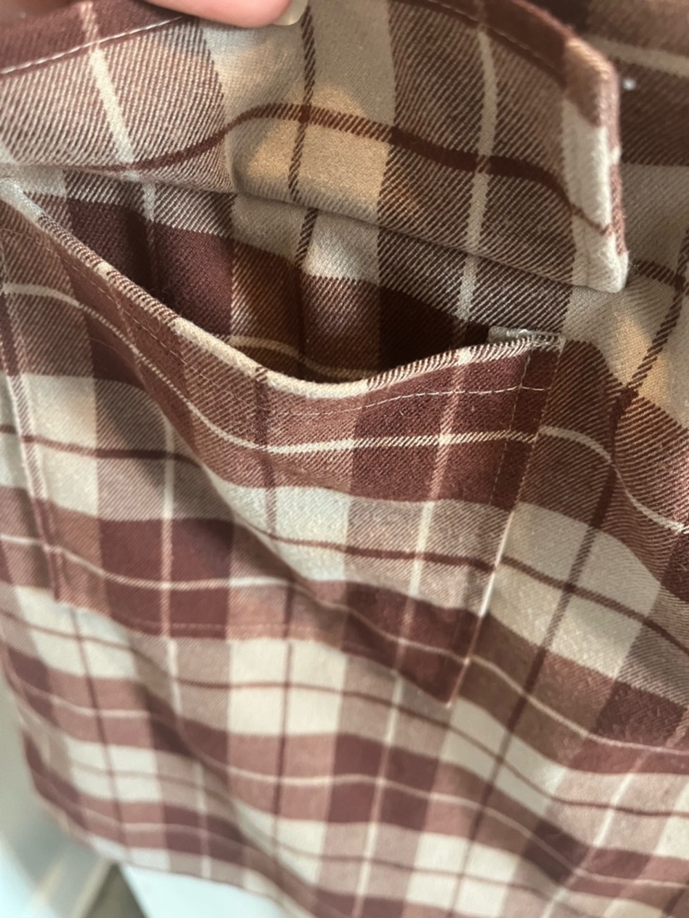 Reformation Janis Mini Skirt- Brown Plaid - Size 4 - Picture 6 of 6